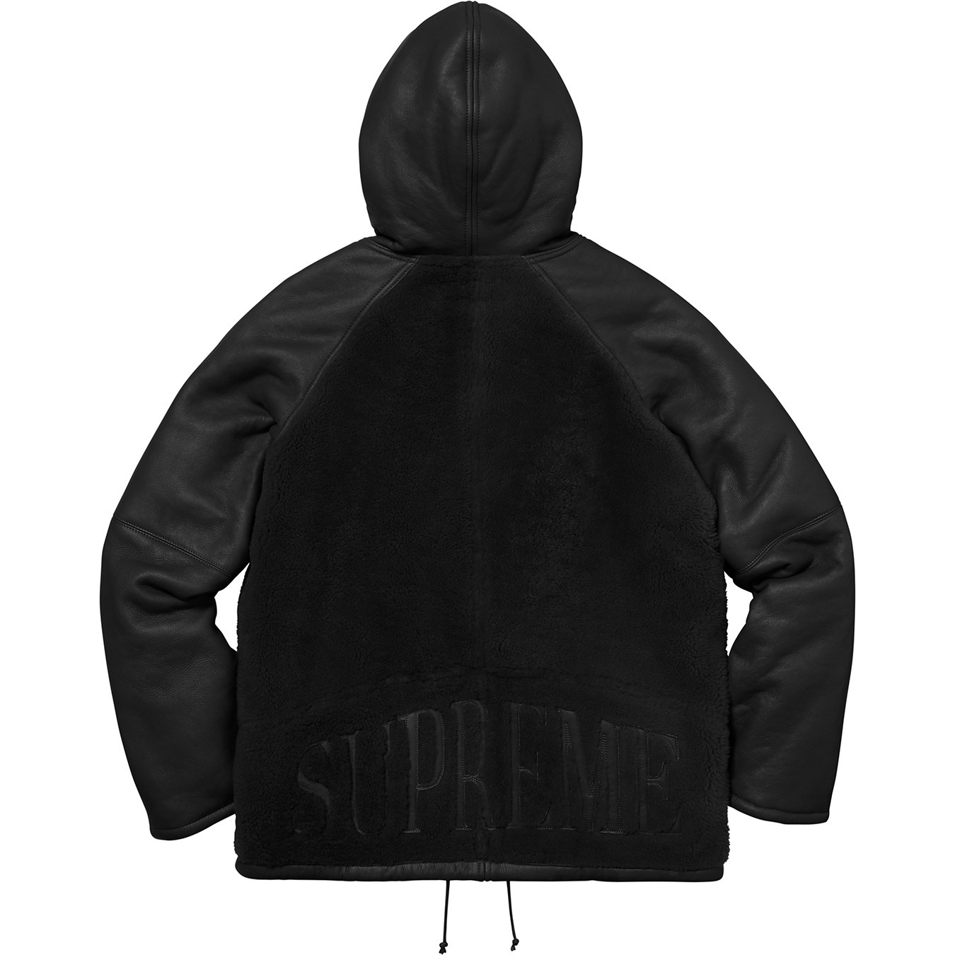 Reversed Shearling Hooded Jacket view 8